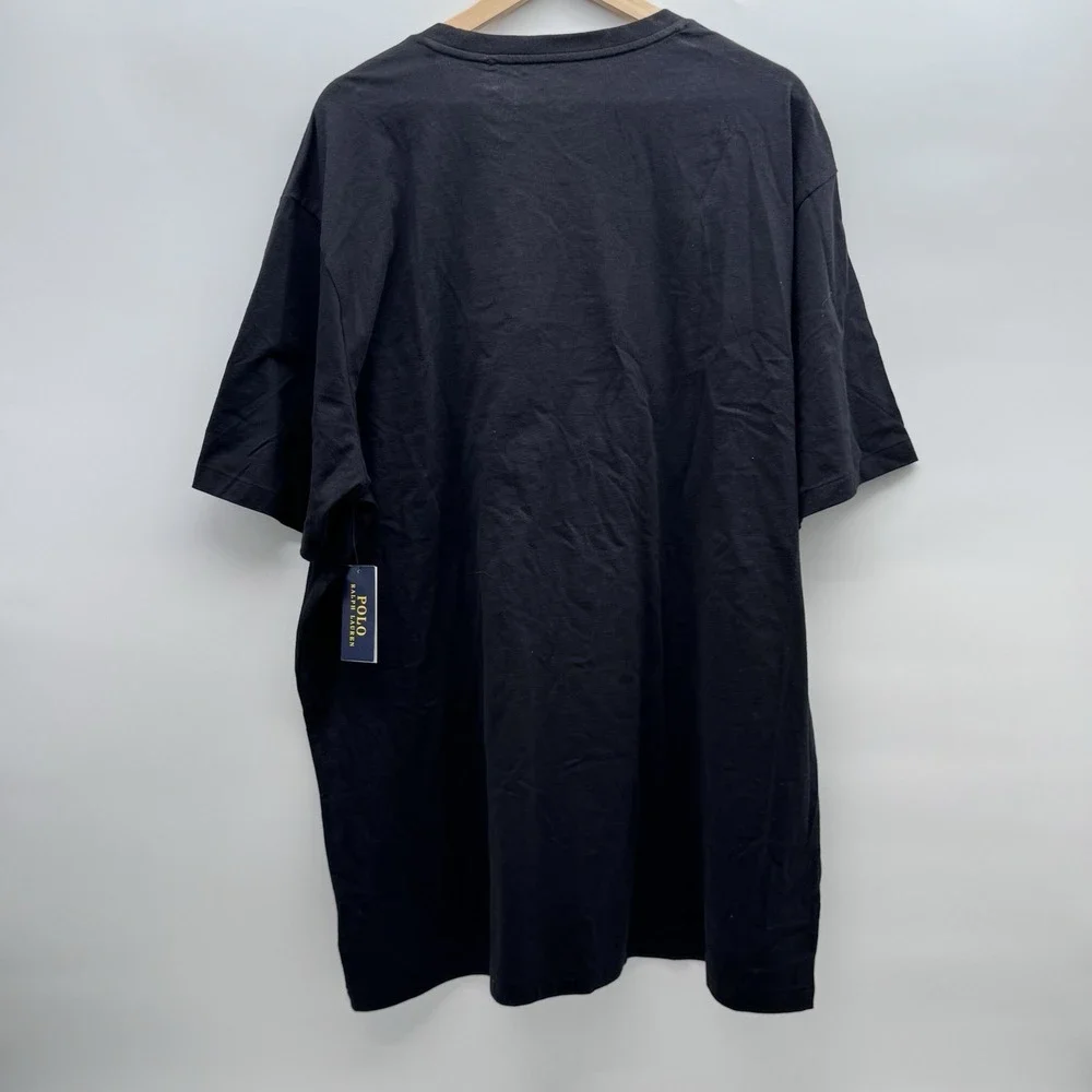 Polo Ralph Lauren Print Shop Black Mens 2XLT  Graphic Logo,Big & Tall, Cotton